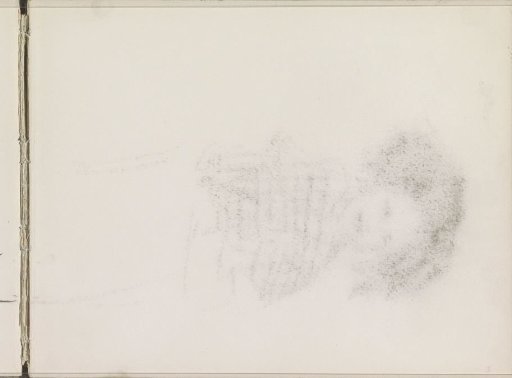 Rubbing of the chalk drawing on sheet 2 verso