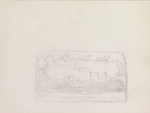 Rubbing of the chalk drawing on sheet 4 verso