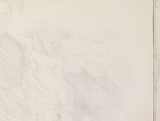 Rubbing of the chalk drawing on sheet 11 recto