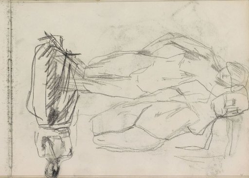 Study sheet with standing women