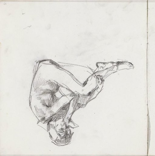 Seated Female Nude with Legs Drawn Up
