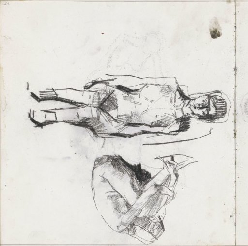 Two Seated Female Nudes