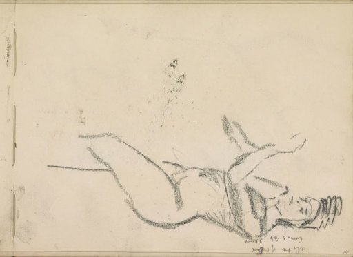 Reclining female nude, possibly Alida