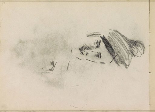 Woman's head with a hat