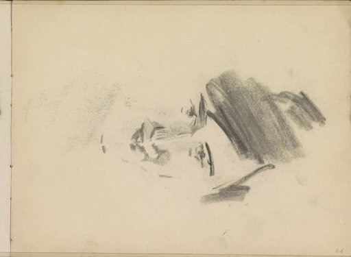 Woman's head, possibly with a hat