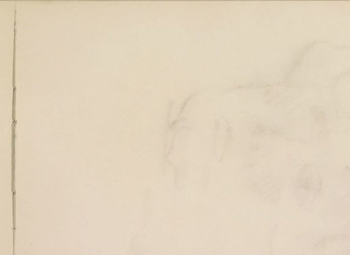 Cast of the chalk drawing on sheet 3 verso