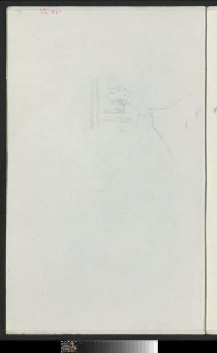 Impression of the chalk drawing on sheet 3 recto