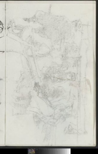 Impression of the chalk drawing on sheet 19 verso