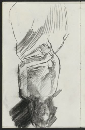 Seated Woman with Bare Upper Body