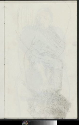 Impression of the chalk drawing on sheet 21 verso
