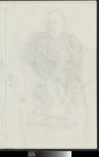 Rubbing of the chalk drawing on sheet 22 verso