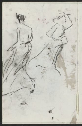 Two Women with Swirling Skirts