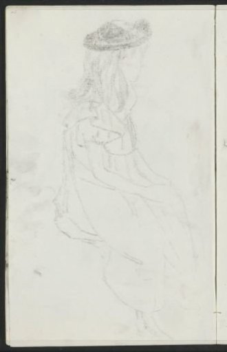 Impression of the chalk drawing on sheet 8 recto