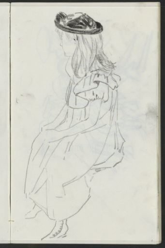 Seated Girl with Hat