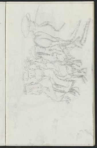 Impression of the chalk drawing on sheet 8 verso