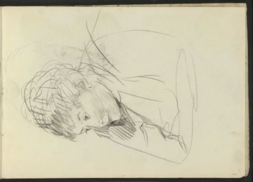 Woman leaning slightly forward