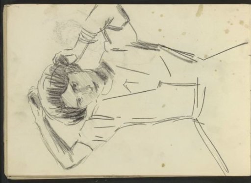 Woman attending to her hair