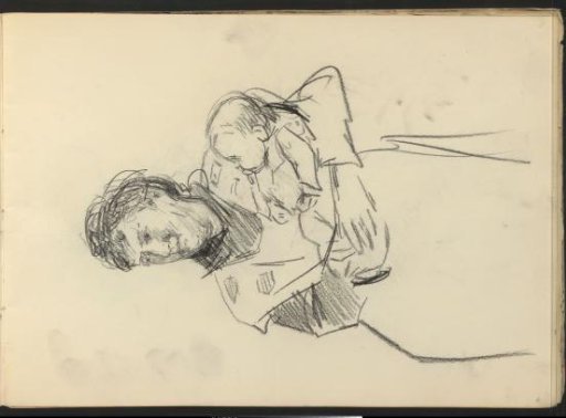 Woman holding a baby