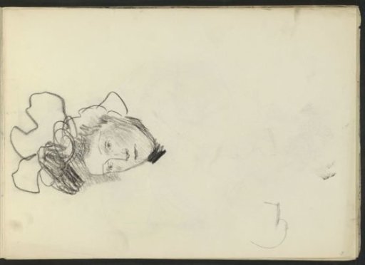 Woman's head with a hat