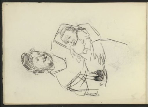 Woman holding a baby