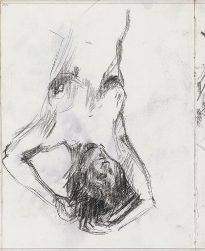 Female Nude with Her Hands in Her Hair