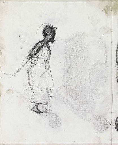African Figure Bending Forward