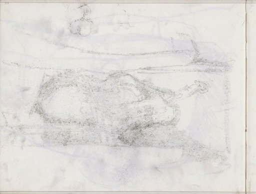 Tracing of the chalk drawing on sheet 14 recto