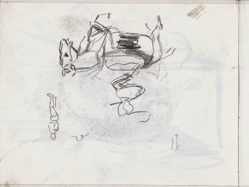 Figure on a donkey or horse