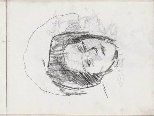 Woman's head with a hat