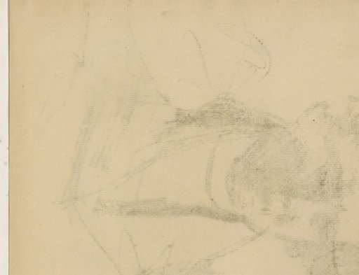Tracing of the chalk drawing on sheet 16 verso