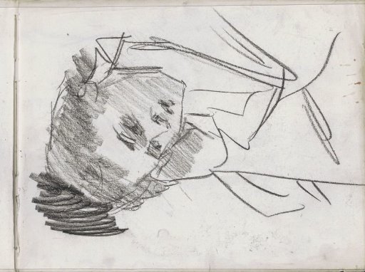Figure with bowed head