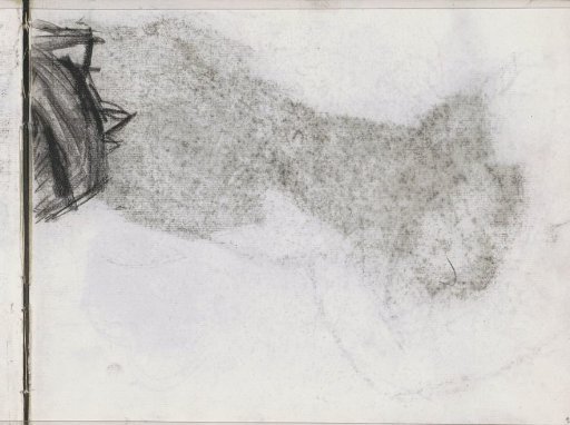Study and a tracing of a chalk drawing