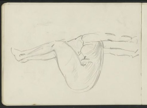 Female Nude Practicing Gymnastics