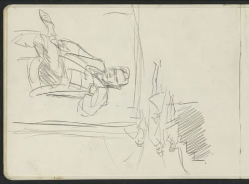 Man on a Chair and Standing Women
