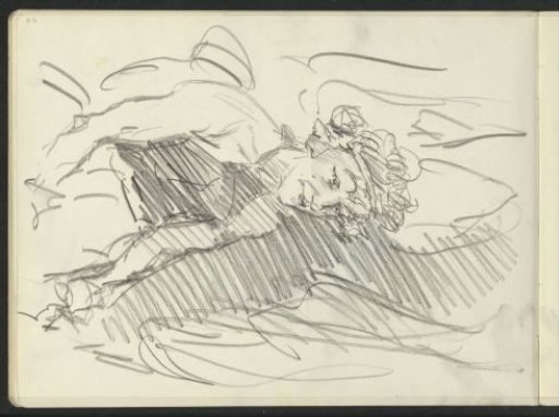Painted figure, seated