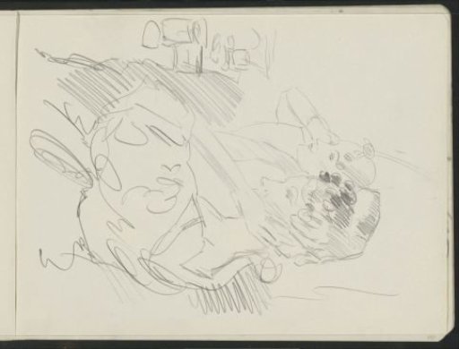 Two women at a dressing table