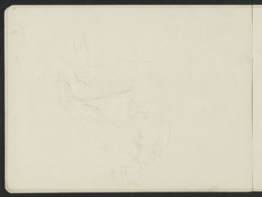 Impression of the pencil drawing on sheet 13 recto