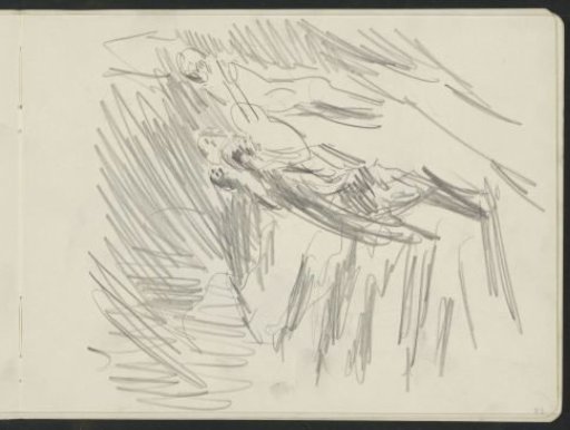 Figures, possibly on a stage