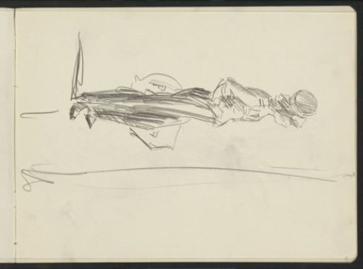 Standing woman with a hat, possibly an artist