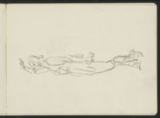 Standing woman with raised arm