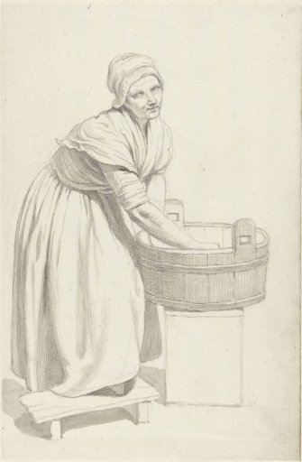 Woman at a Wash Tub