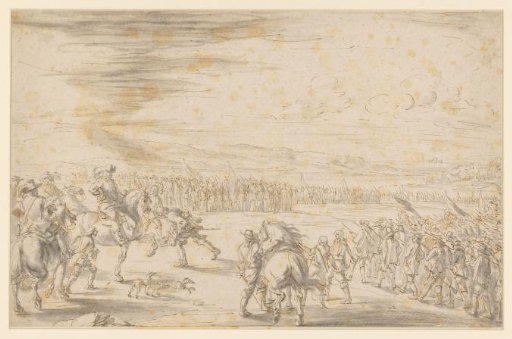 Negotiations Between Two Troops Drawn Up in Battle Order