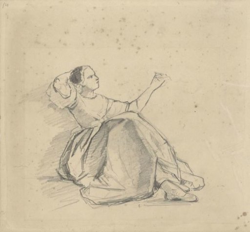 Girl Sitting on the Ground