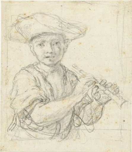 Boy with a flute