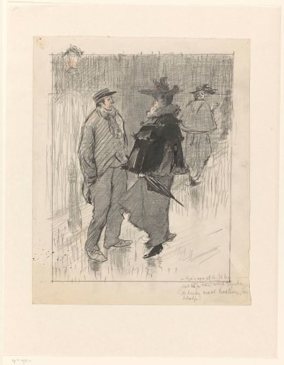 Street girl and countryman