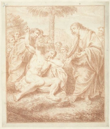 Christ heals a possessed man