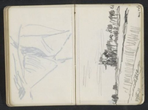 Landscape with trees and a mill