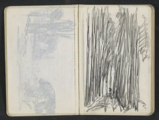 Figure on a tree-lined avenue