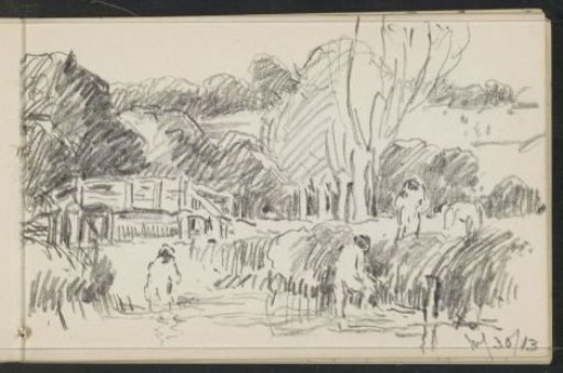 Landscape with a bridge, probably near Dedham