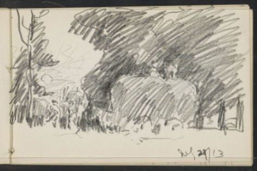 Landscape with figures on a hay wagon